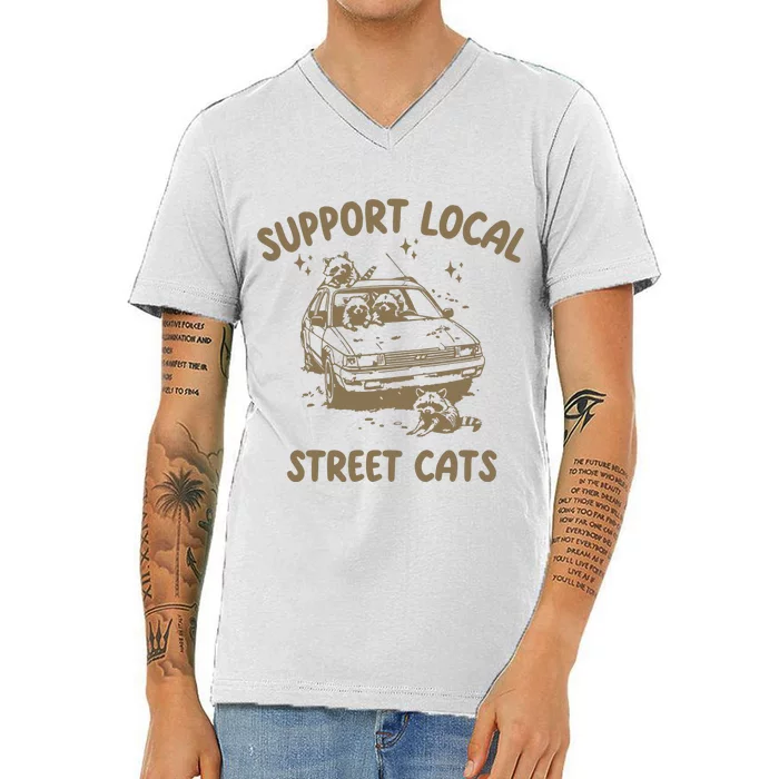 Support Local Street V-Neck T-Shirt