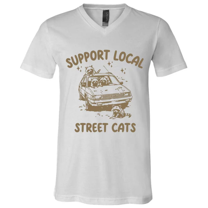 Support Local Street V-Neck T-Shirt