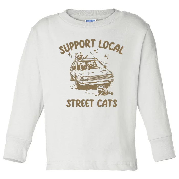 Support Local Street Toddler Long Sleeve Shirt