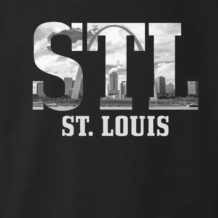 St. Louis STL Skyline Pride Missouri Vintage Toddler Hoodie