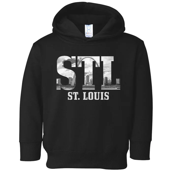 St. Louis STL Skyline Pride Missouri Vintage Toddler Hoodie