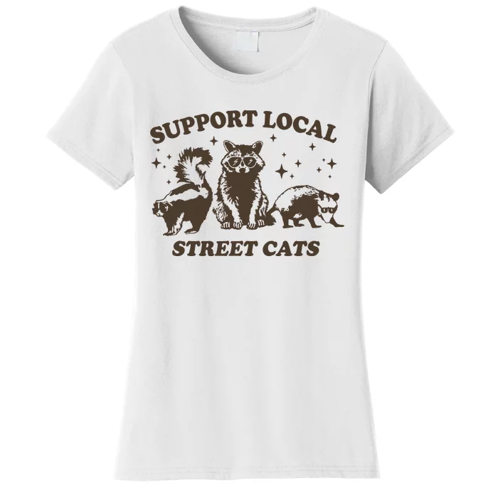 Support Local Street Vintage Graphic Women's T-Shirt