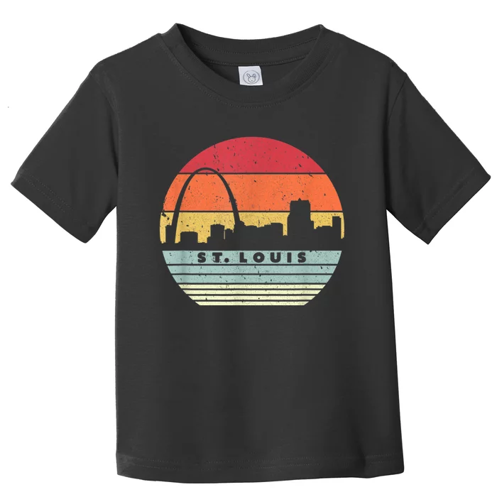 St. Louis Souvenir Shirt. Retro Style USA Skyline Toddler T-Shirt