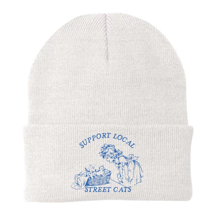 Support Local Street Vintage Graphic Knit Cap Winter Beanie