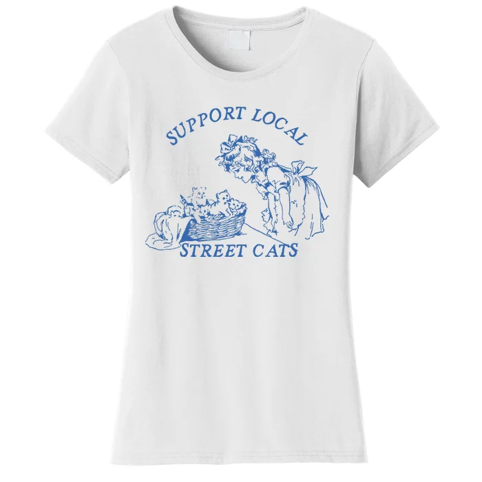 Support Local Street Vintage Graphic Women's T-Shirt