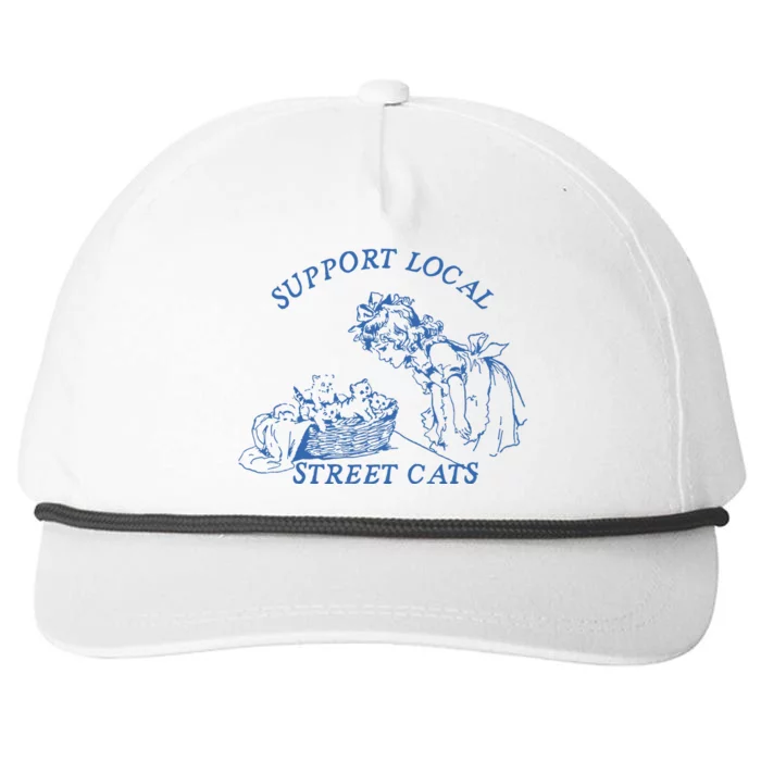 Support Local Street Vintage Graphic Snapback Five-Panel Rope Hat