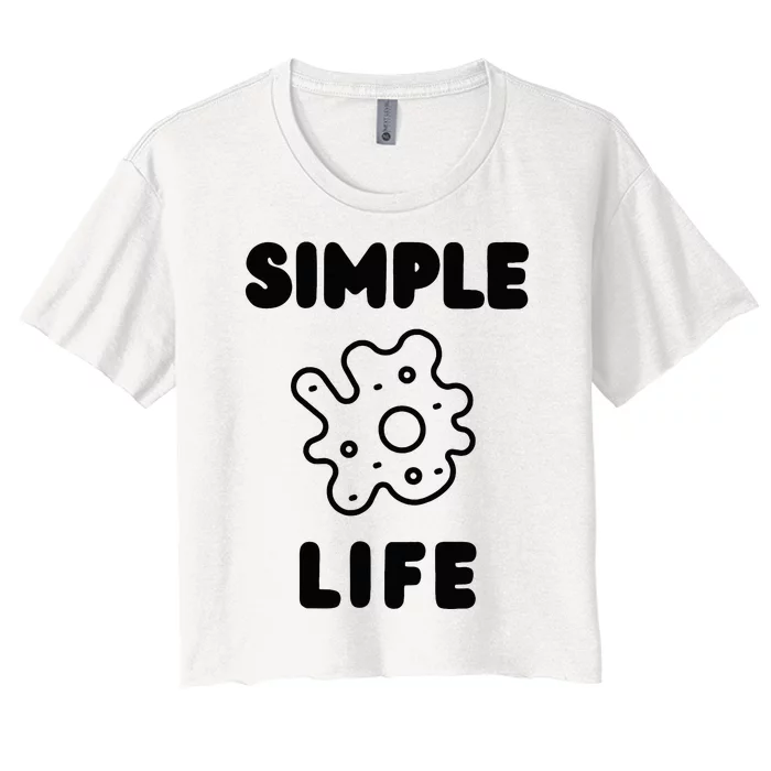 Simple Life Women's Crop Top Tee