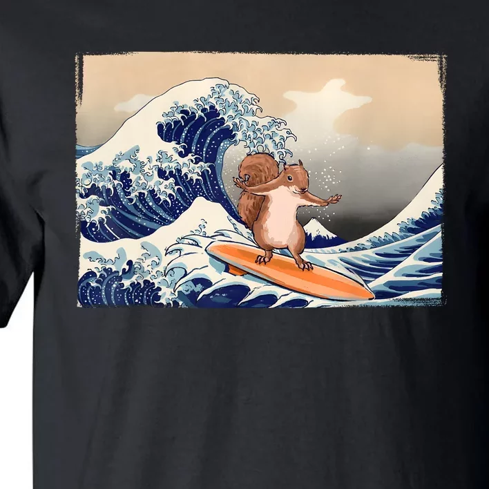 Squirrel Lover Squirrel Art Funny Surf Funny Squirrel Tall T-Shirt