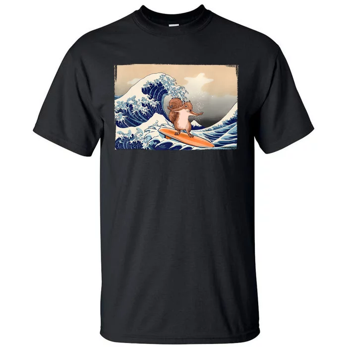 Squirrel Lover Squirrel Art Funny Surf Funny Squirrel Tall T-Shirt