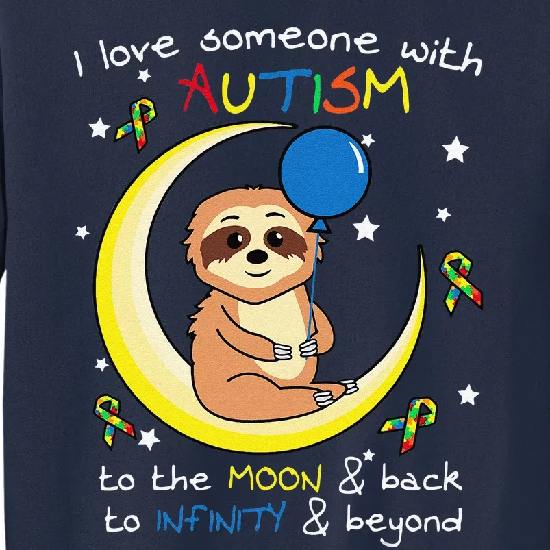 Sloth Love Someone With Puzzle Cool Autism Awareness Gift Sweatshirt