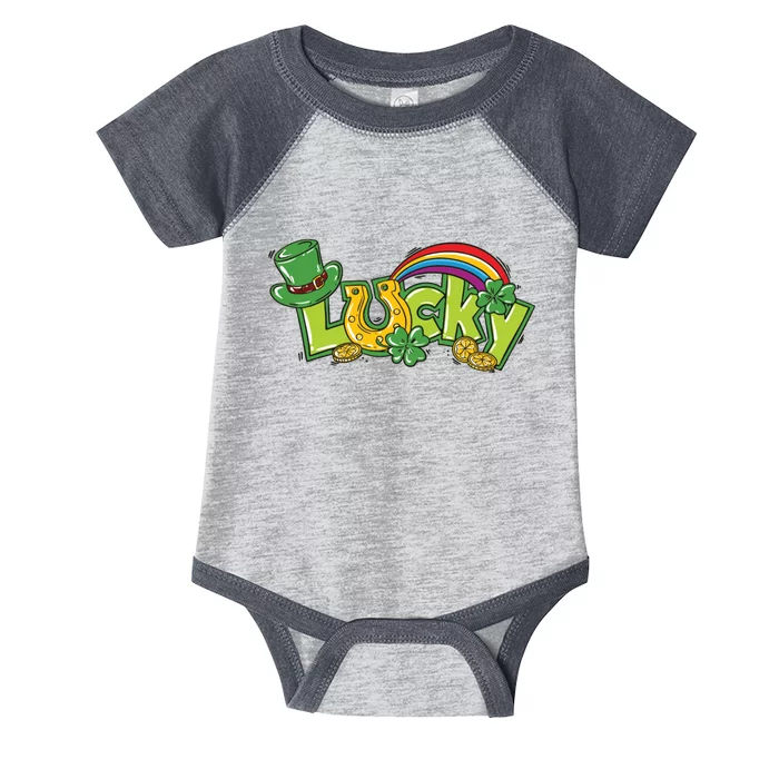 Shamrock Lucky St Patricks Day Cute Infant Baby Jersey Bodysuit