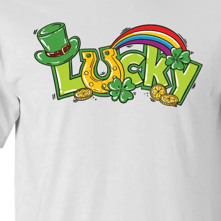 Shamrock Lucky St Patricks Day Cute Tall T-Shirt