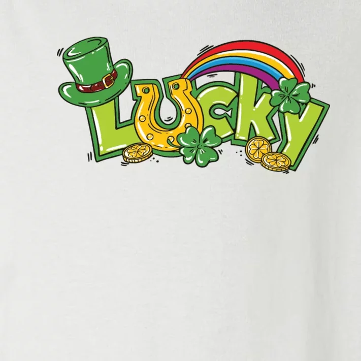 Shamrock Lucky St Patricks Day Cute Toddler Long Sleeve Shirt