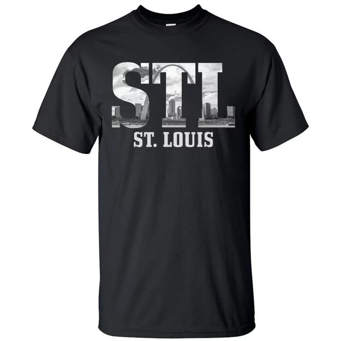 St. Louis STL Skyline Pride Missouri Vintage Tall T-Shirt