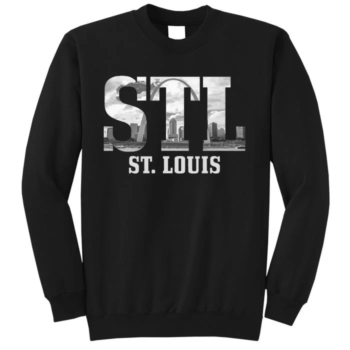 St. Louis STL Skyline Pride Missouri Vintage Tall Sweatshirt