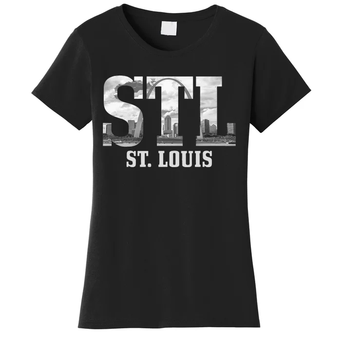 St. Louis STL Skyline Pride Missouri Vintage Women's T-Shirt