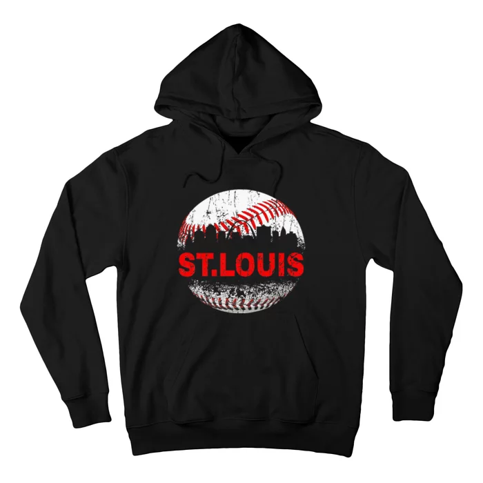 St. Louis Souvenir Baseball City Downtown I Love St. Louis Hoodie