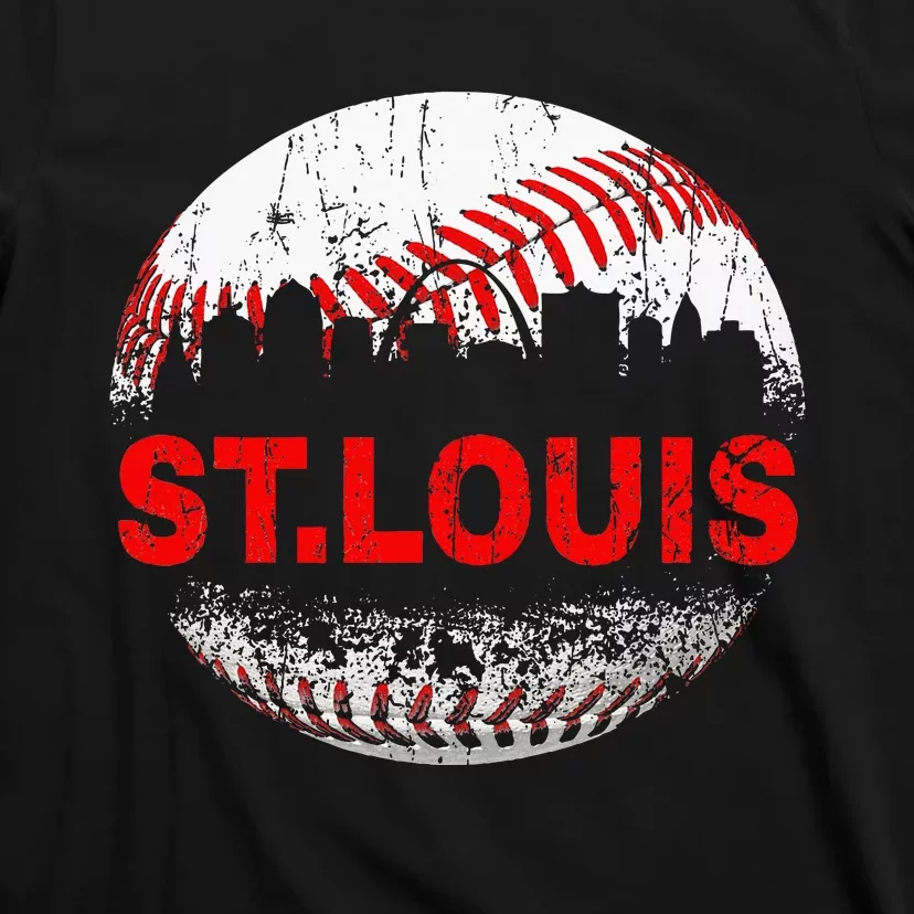 St. Louis Souvenir Baseball City Downtown I Love St. Louis T-Shirt