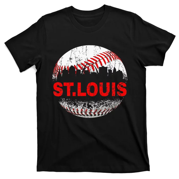 St. Louis Souvenir Baseball City Downtown I Love St. Louis T-Shirt