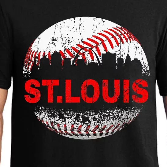 St. Louis Souvenir Baseball City Downtown I Love St. Louis Pajama Set