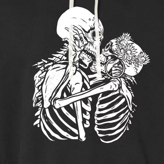 Skeleton Lovers Garment-Dyed Fleece Hoodie