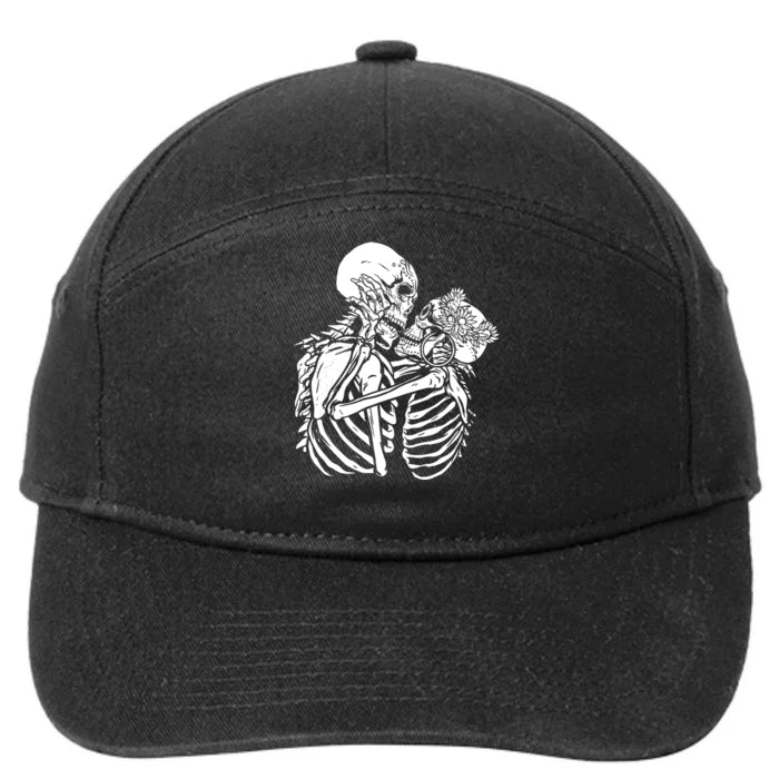 Skeleton Lovers 7-Panel Snapback Hat