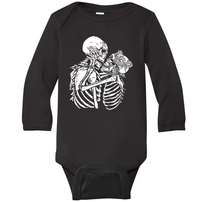 Skeleton Lovers Baby Long Sleeve Bodysuit