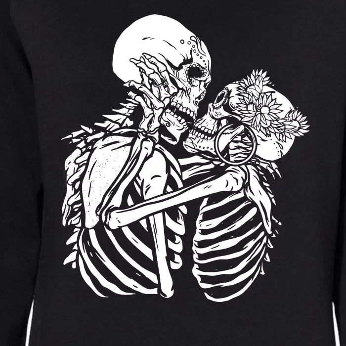 Skeleton Lovers Womens California Wash Sweatshirt