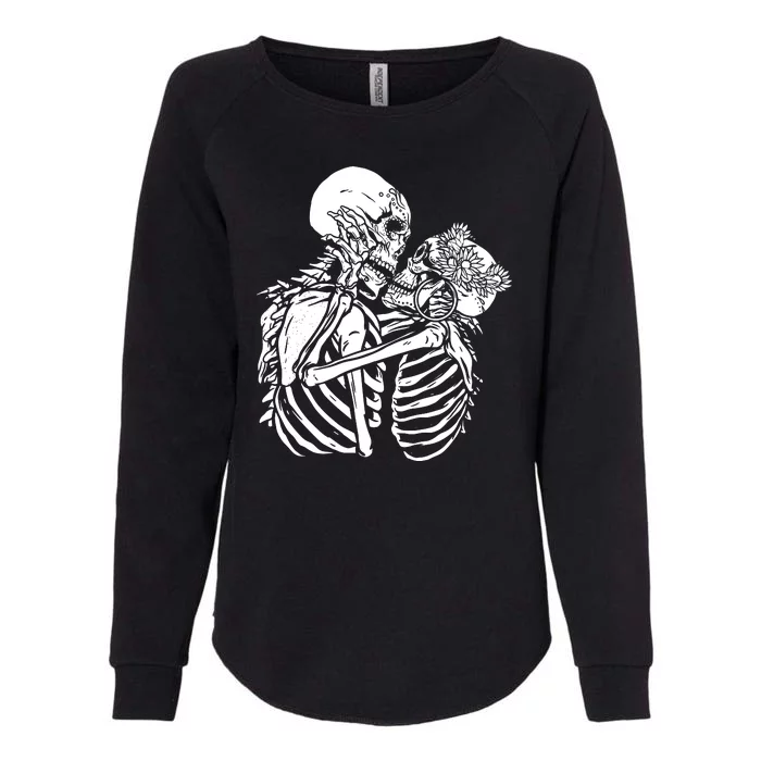 Skeleton Lovers Womens California Wash Sweatshirt