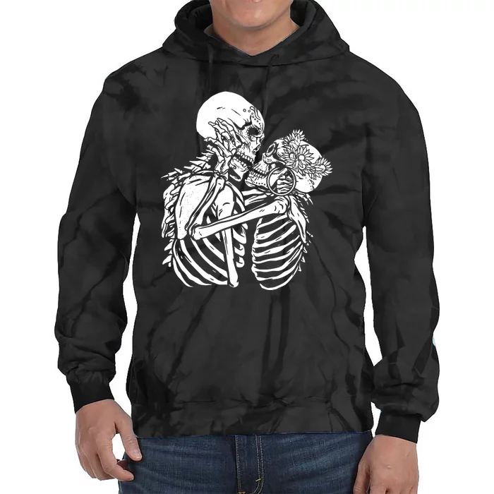 Skeleton Lovers Tie Dye Hoodie