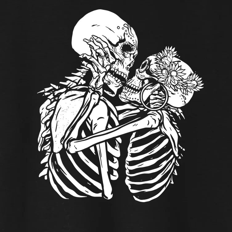 Skeleton Lovers Women's Crop Top Tee