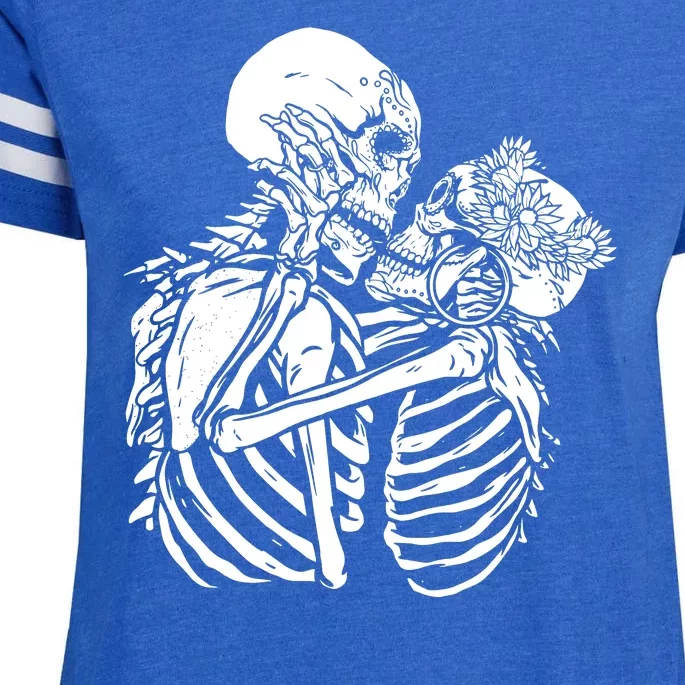 Skeleton Lovers Enza Ladies Jersey Football T-Shirt