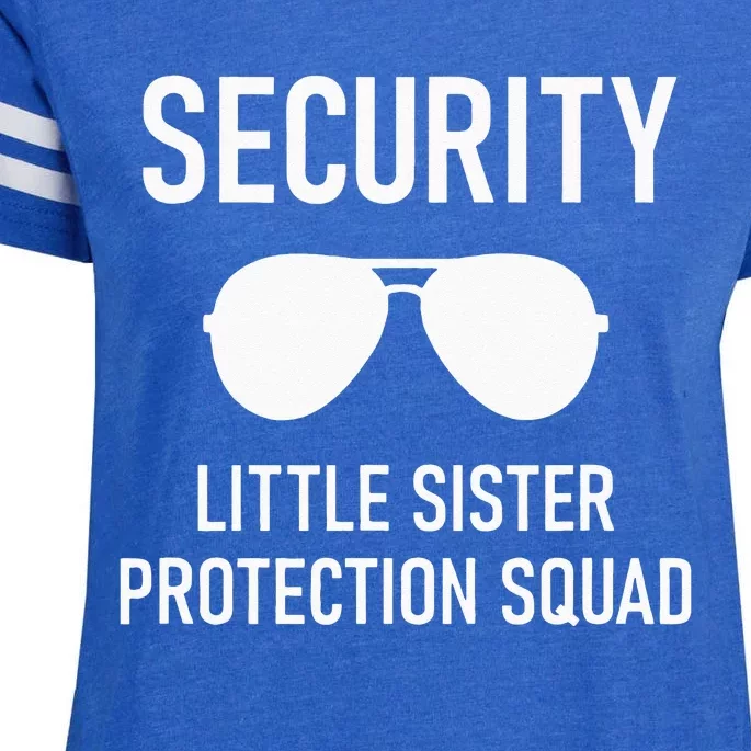 Security Little Sister Protection Squad Funny Enza Ladies Jersey Football T-Shirt