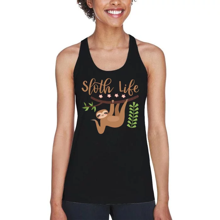 Sloth Life Women's Racerback Tank