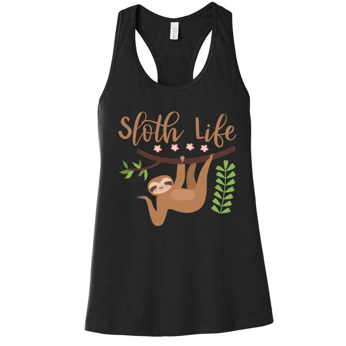 Sloth Life Women's Racerback Tank