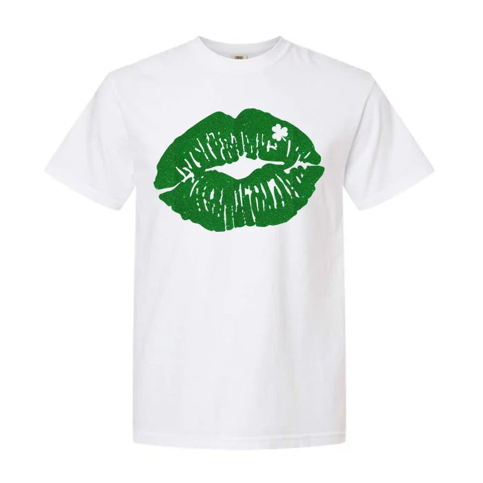 Shamrock Lip St Patricks Day Garment-Dyed Heavyweight T-Shirt