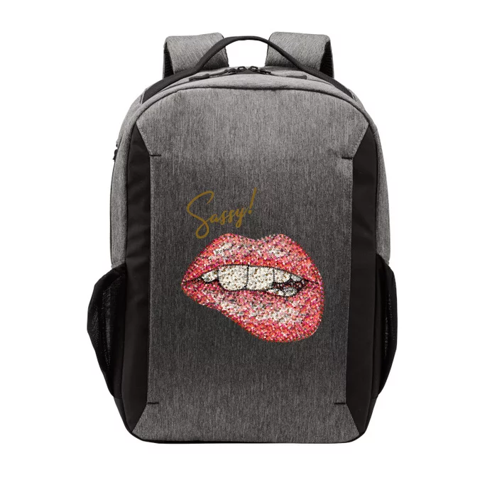 Sassy Lips Sexy Girl Graphic Sexy Lips Biting Vector Backpack