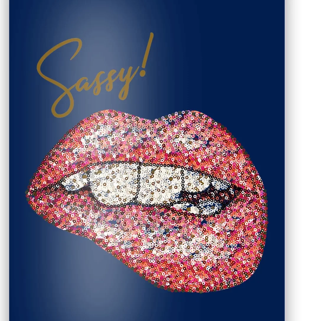 Sassy Lips Sexy Girl Graphic Sexy Lips Biting Poster