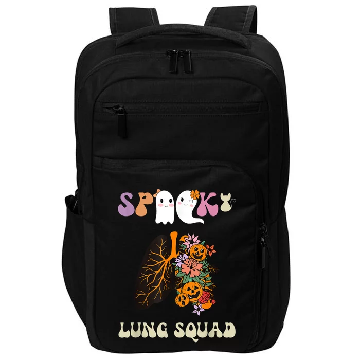 Spooky Lung Squad Respiratory Therapist Halloween Impact Tech Backpack