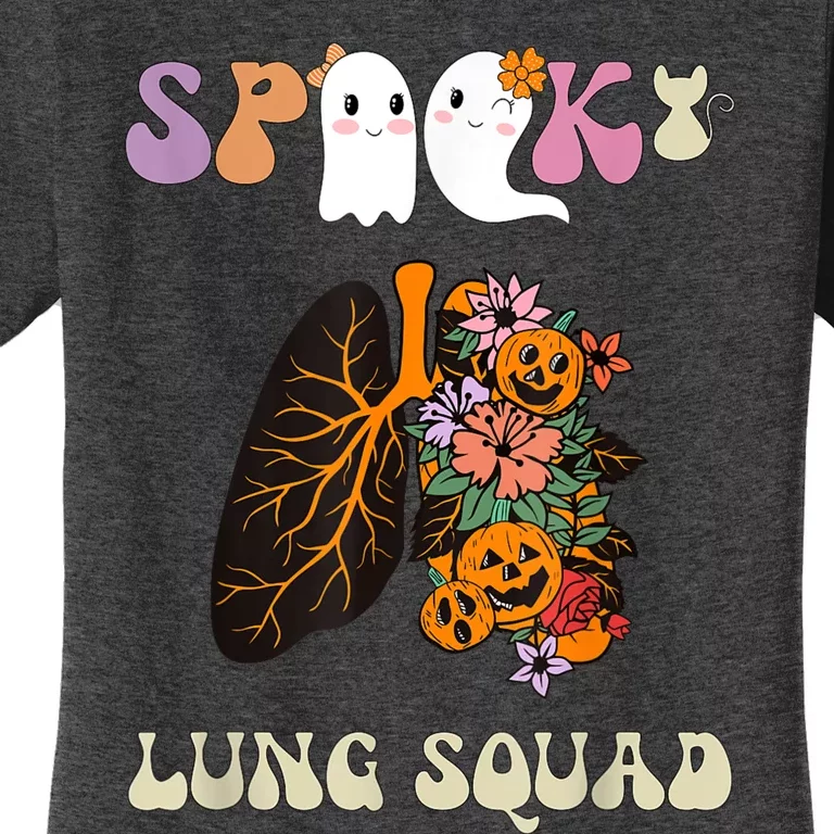 Spooky Lung Squad Respiratory Therapist Halloween Women's T-Shirt