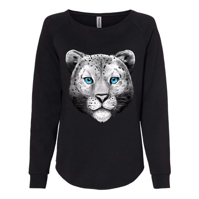 Snow Leopard Womens California Wash Sweatshirt