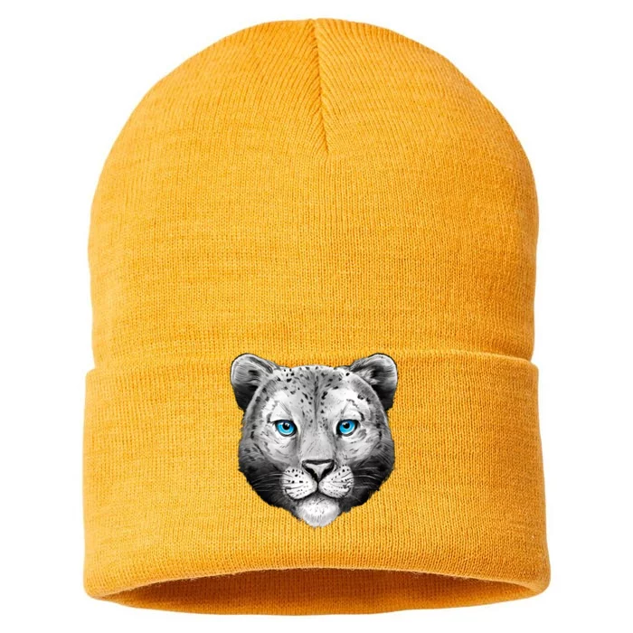 Snow Leopard Sustainable Knit Beanie