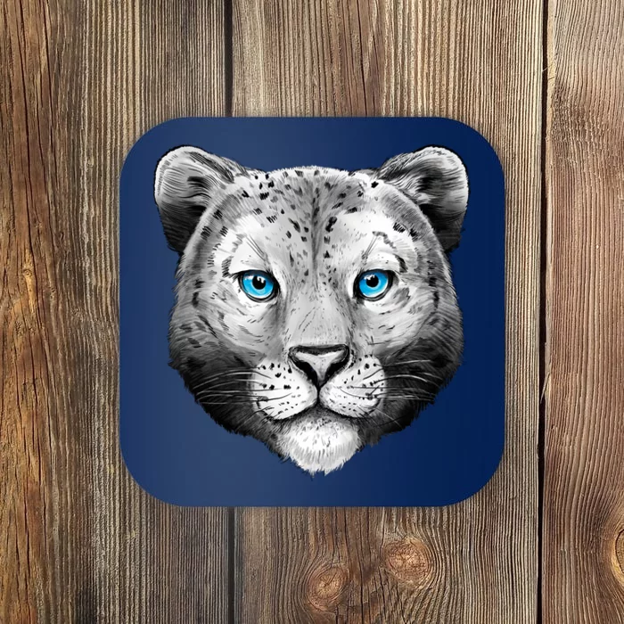 Snow Leopard Coaster