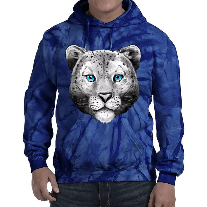 Snow Leopard Tie Dye Hoodie