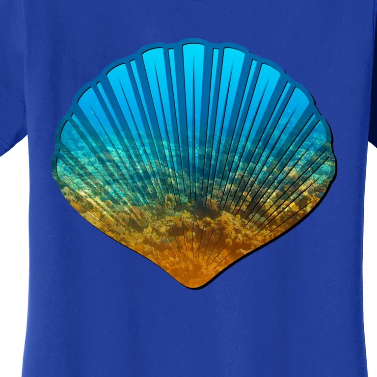 Seashell Lovers Silhouette Earth Day And Ocean Week Gift Women's T-Shirt