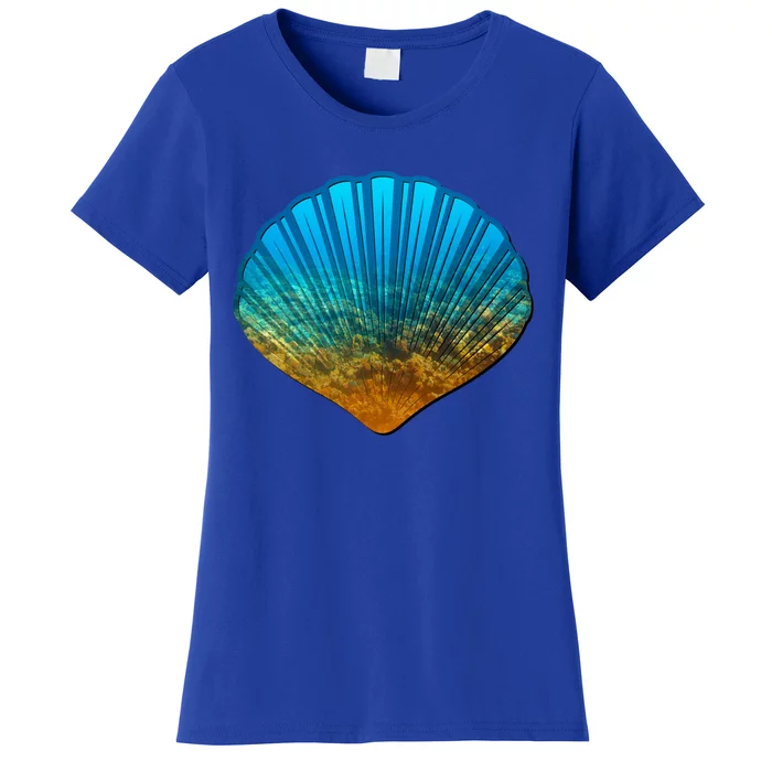 Seashell Lovers Silhouette Earth Day And Ocean Week Gift Women's T-Shirt