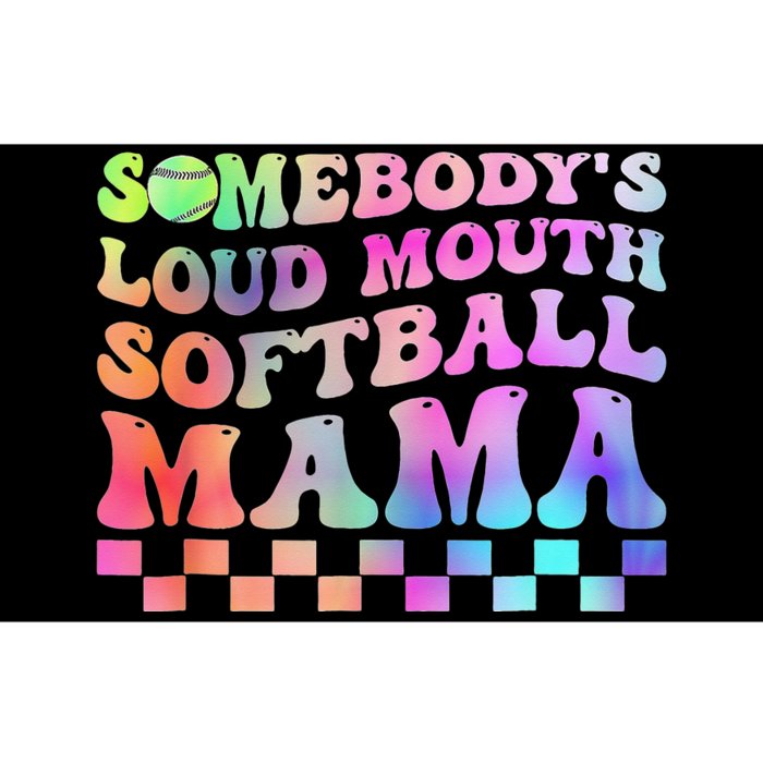 Somebody'S Loudmouth Softball Mama Funny Mom Mother'S Day Bumper Sticker