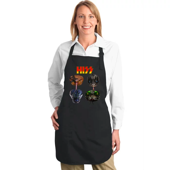 Snake Lover Snake Hiss Full-Length Apron With Pocket