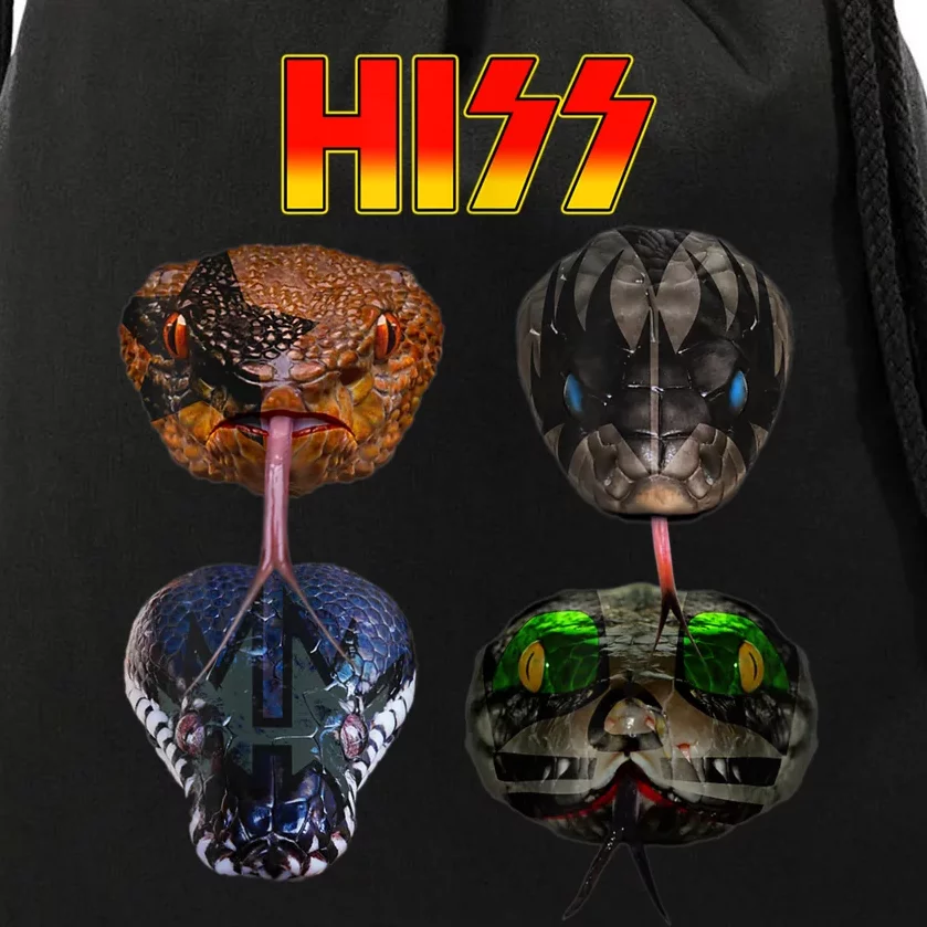 Snake Lover Snake Hiss Drawstring Bag