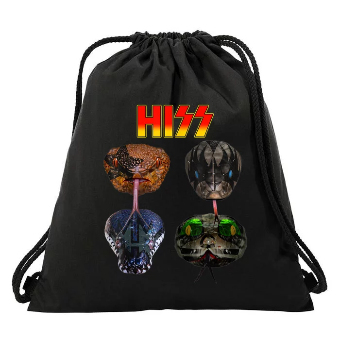 Snake Lover Snake Hiss Drawstring Bag